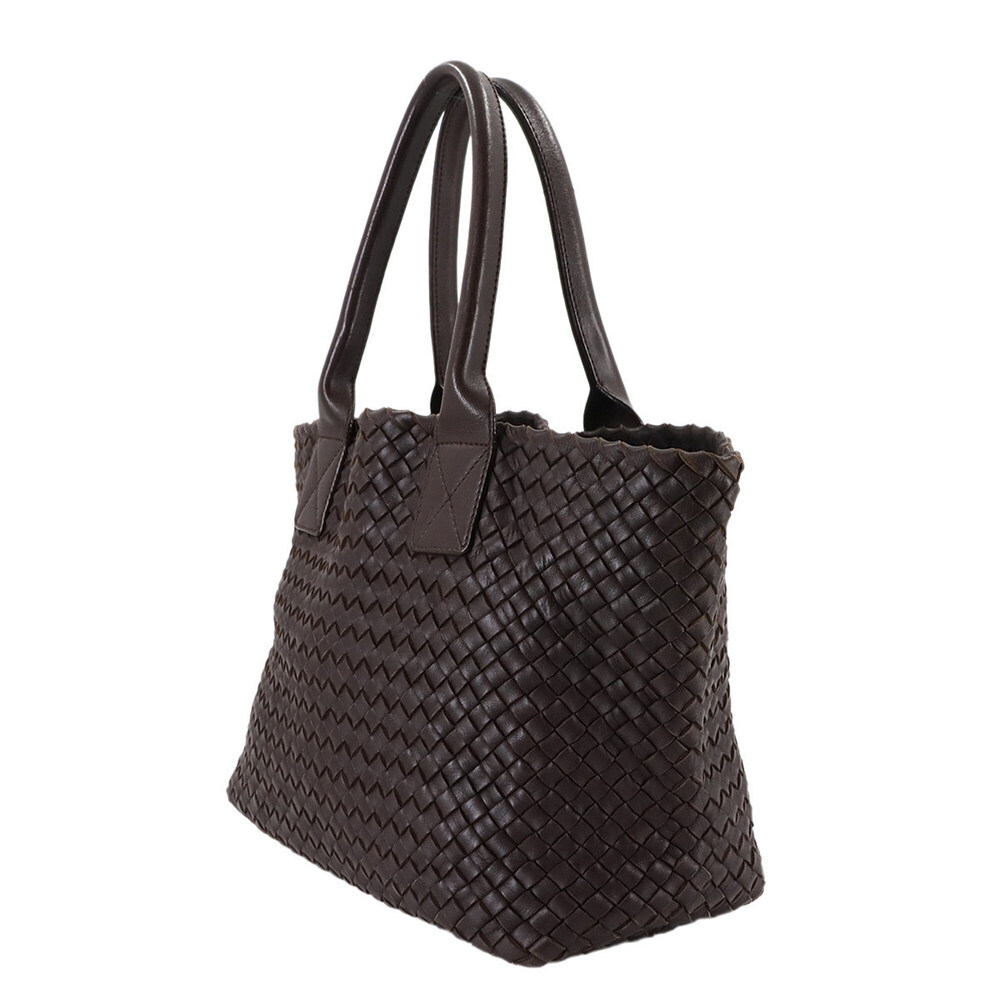 BOTTEGA VENETA Brown Leather Intrecciato Tote Bag - Picture 3 of 10